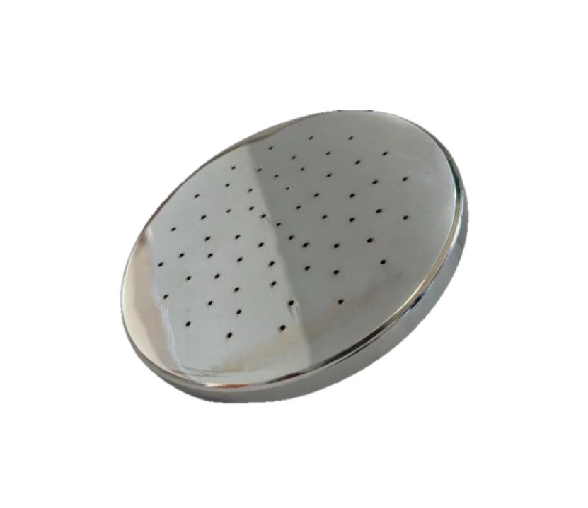 REGADERA FIJA ALUMINIO CON ENTRADA 1/2" a 1" Diámetro de 4" a 8" Hecho en México